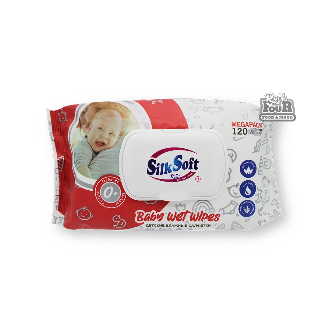 Խոնավ անձեռոցիկ «Silk Soft» մանկական 120հատ